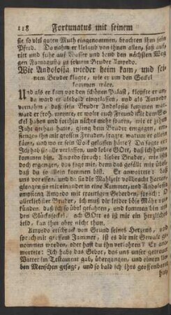 Wie Andolosia wieder heim kam, und ... klagte, wie er um den Seckel kommen wäre.