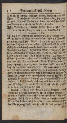 Wie Andolosia wieder heim kam, und ... klagte, wie er um den Seckel kommen wäre.