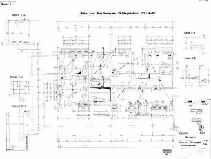 Göppingen: Kellergeschoss Bauteil 1 Schal- und Positionsplan