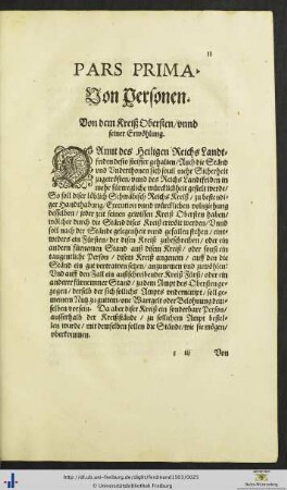 Deß heiligen Römischen Reichs unnd desselben angehörigen Stände deß Schwäbischen Kreiß Vergleichung und Verfassung