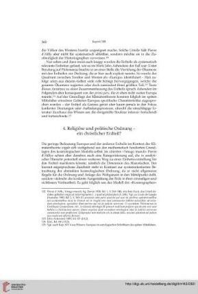 4. Religiöse und politische Ordnung – ein christlicher Erdteil?