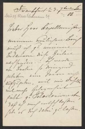 Brief an Franz Wüllner : 07.01.1883