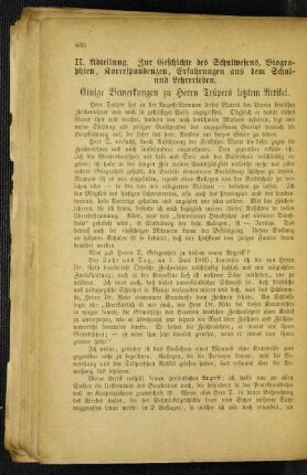 Einige Bemerkungen zu Herrn Trüpers letztem Artikel