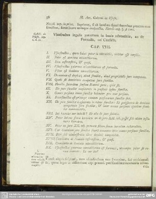 Ususfructus legalis parentum in bonis adventitiis, an sit Formalis, vel Causalis. Cap. VIII