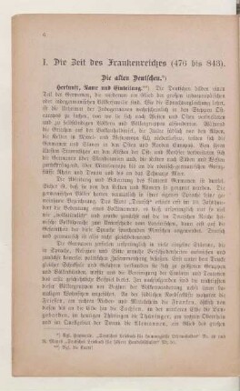 I. Die Zeit des Frankenreiches