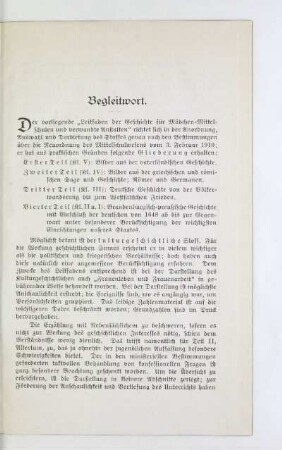 Begleitwort