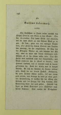 42. Guisens Uebermuth