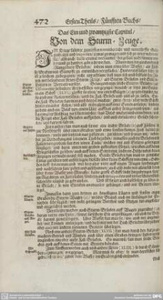 Ein und Zwantzigstes bis Dreyssigstes Capitul.