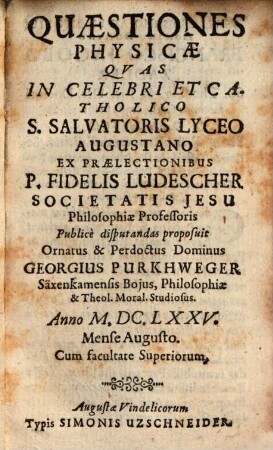Quaestiones Physicae