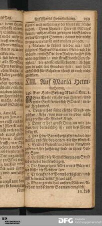 XIII. Auf Mariä Heimsuchung.