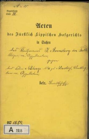 Arensberg, Jakob in Talle gegen Niehage Nr. 16 zu Matorf - Brautschatz