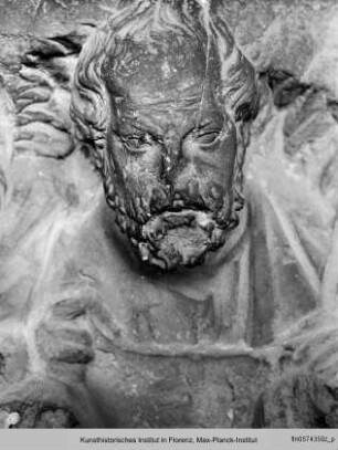 Kapitell mit Köpfen der vier Evangelisten