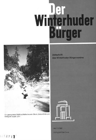 Heft III / 1981 : Zeitschrift des WInterhuder Bürgers Heft III/1981