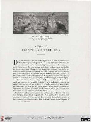 5. Pér. 10.1924: À propos de l'exposition Maurice Denis