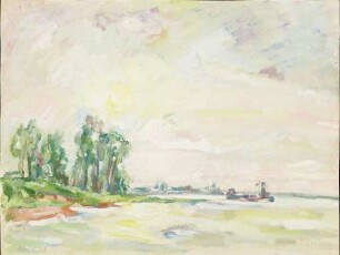 Recto: Niederrhein V. Verso: Landschaft