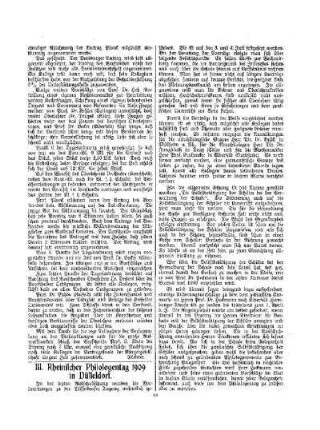 III. Rheinischer Philologentag 1909 in Düsseldorf