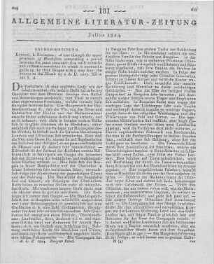 Dean, A.: A tour through the upper provinces of Hindostan, comprising a period between the years 1804 and 1814. London: Rivington 1823