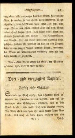 Drei-und vierzigstes Kapitel. Verfolg dieser Geschichte.
