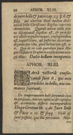Aphor. XLIII.
