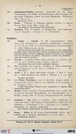 26-28 Kostüme (Nr.262-282)