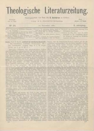 577-582 [Rezension] Stade, Bernhard, Lehrbuch der hebräischen Grammatik. 1. Thl. Schriftlehre. Lautlehre. Formenlehre