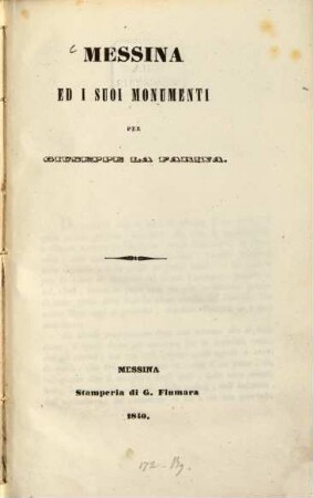 Messina ed i suoi monumenti