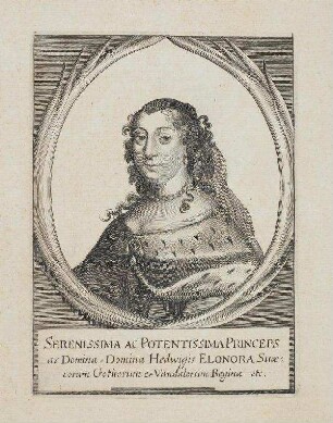 Bildnis von Hedwig Eleonora (1636-1715) Königin von Schweden