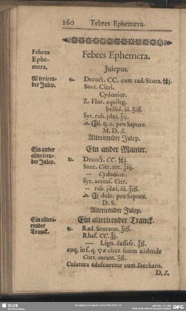 Febres Ephemera