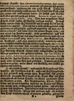 Dominus nobiscum : Brief eines Sterbenden, an die so noch im Leben sind 1689