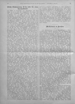 Meisterkurse in Preußen.