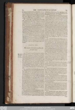 Caput XIII. De remediis obscuritatis ex rebus vel phrasibus ortae.