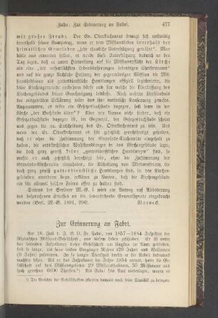 Zur Erinnerung an Fabri