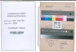 Entnazifizierung Hubert Schaffrath , geb. 21.12.1886 (Polizeibeamter)