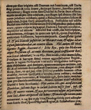 Daniel : Meditatio In illud: Lacum aperuit, & effodit eum: & incidit in foveam, quam fecit. Psalm. 7. Et qui foveam fodit, incidet in eam .... Facienti nequissimum consilium, super ipsum devolvetur. Eccli. 27. Instituta in Oratorio Congregationis Majoris Latinæ, B. Virginis, Matris Propitiæ, ab Angelo Salutatæ Dominicâ quartâ Quadragesimæ. Anno M.DCC.XXVIII.