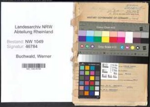 Entnazifizierung Werner Buchwald , geb. 26.09.1903 (Kaufmann)