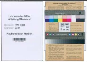 Entnazifizierung Herbert Haubenreisser , geb. 18.08.1898 (Melker)