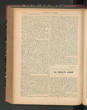 La Révolte Arabe.