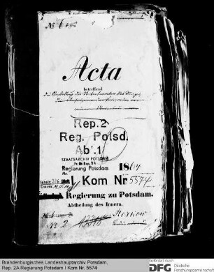Anstellung der unteren Beamten des Magistrats in Storkow