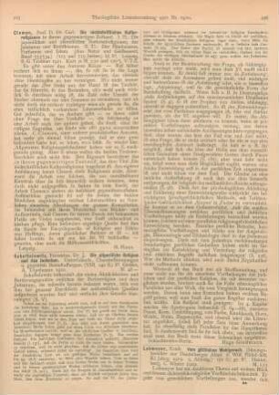 225-226 [Rezension] Scheftelowitz, Isidor, Die altpersische Religion und das Judentum