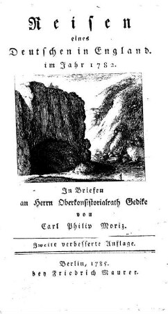 Reisen eines Deutschen in England 1782