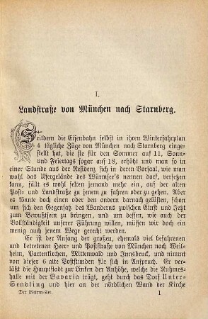 Der Würm-See oder Starnberger See : ein Führer an demselben in Bild und Wort