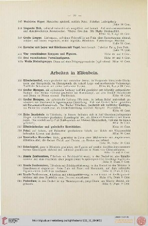 Arbeiten in Elfenbein (Nr. 553-604)