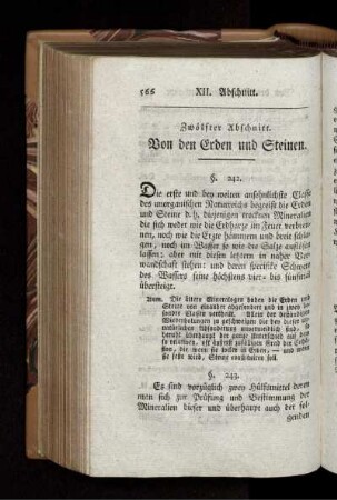 Zwölfter Abschnitt Von den Erden und Steinen