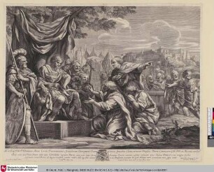 Coriolanus; [Coriolan rejetant les prières du peuple romain]