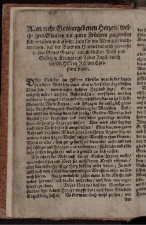 Allen ... Gott-ergebenen Herzen ...