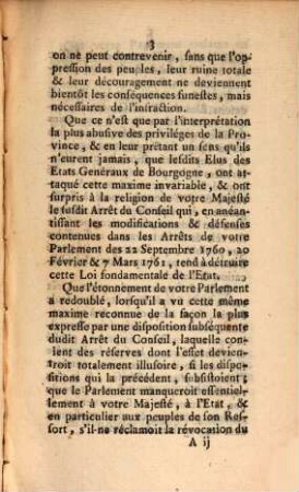 Arresté du Parlement séant à Dijon : du 8. Janv. 1762 et 12. Avr. 1763