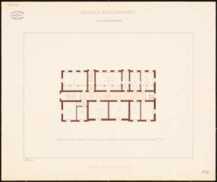 Städelsches Kunstinstitut, Frankfurt/Main Schulgebäude: Grundriss OG 1:133,3