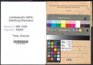 Entnazifizierung Antonie Treis , geb. 02.09.1894 ()