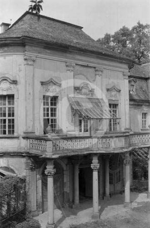 Mittelrisalit von Schloss Gröditzberg