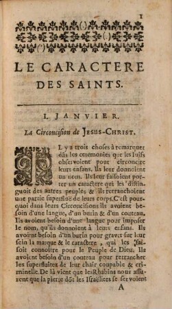Les Caracteres des Saints pour tous les jours de l'année